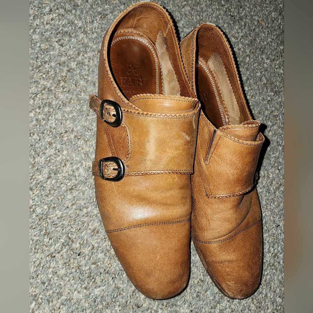 Vintage Fabi Mens Leather Moccassins Size 42 1/2